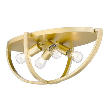 Golden 3167-FM24 OG - Golden Lighting Colson 4-light Flush Mount in Olympic Gold